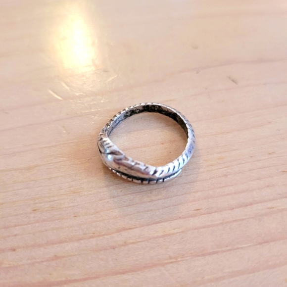Sterling Silver Snake Ring - Size 7-1/4 - Picture 6 of 8